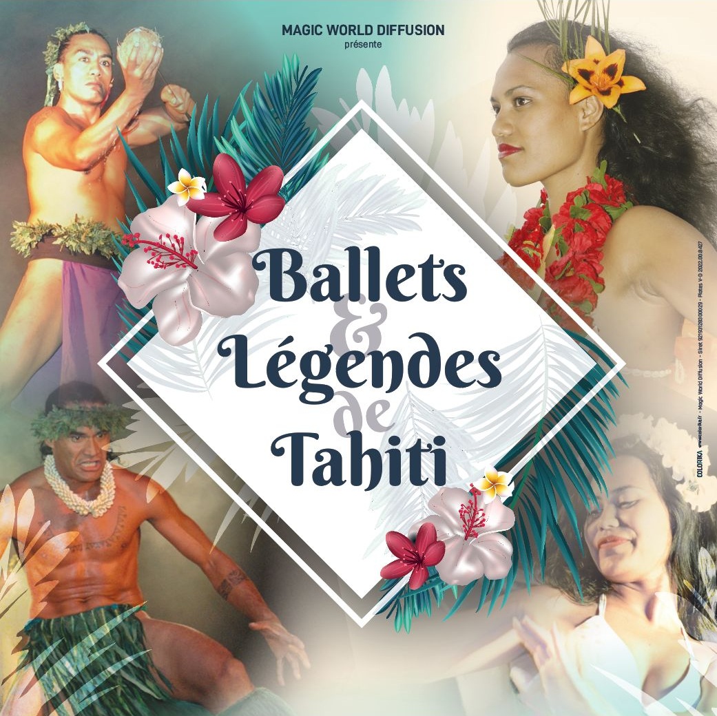 Affiche Ballets et Legendes de Tahiti en concert à l’Espace Julien